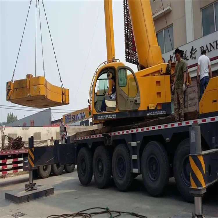 温州瓯海当地吊车出租|机器吊装|75吨|工厂搬迁服务